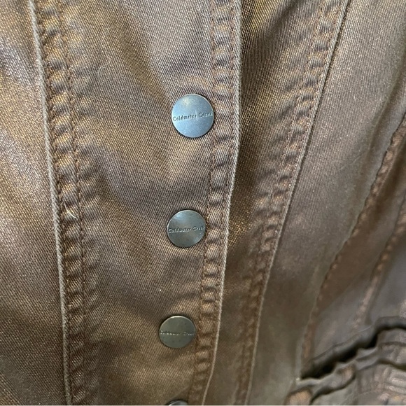 Coldwater Creek Bronze Snap Closure Jacket Sz W18 - Picture 5 of 8